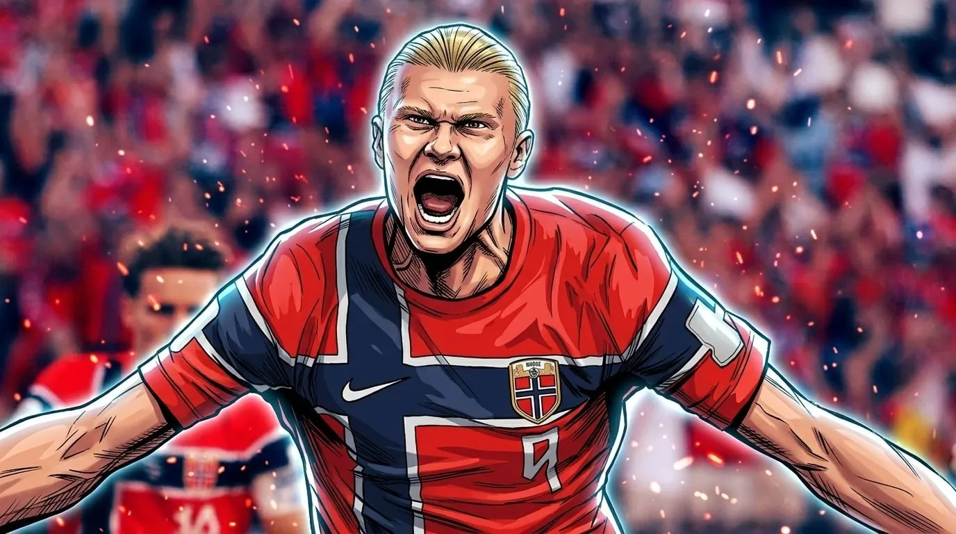 Illustration of Erling Haaland